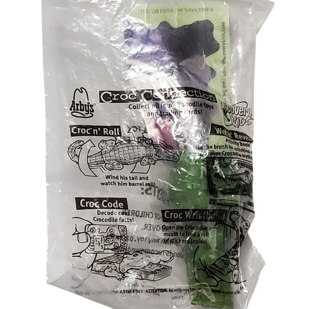 2002 Arbys Discovery Kids Croc Connection Croc Wristband New in Package
